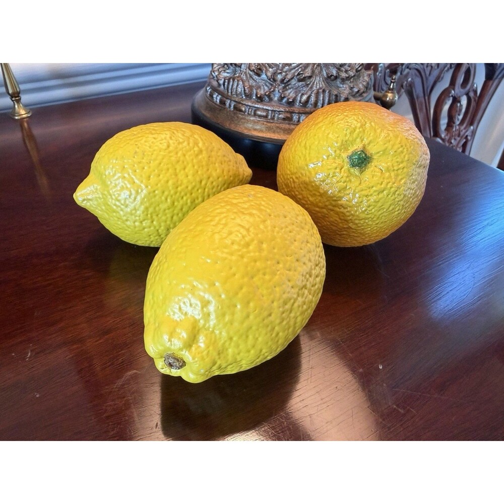 Vintage Italian Alabaster Lemon and Orange Set